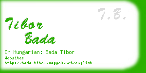 tibor bada business card